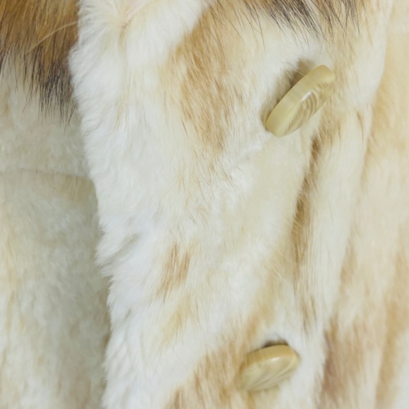 Vintage Leader Furs Fox fur 1970's Genuine Fur Coat Winter Coat SZ medium - Picture 6 of 9